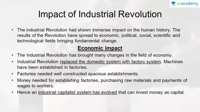 social effects of the industrial revolution