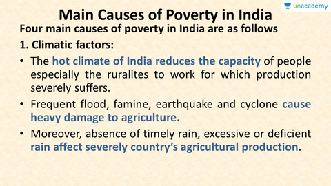 causes of poverty essay in hindi