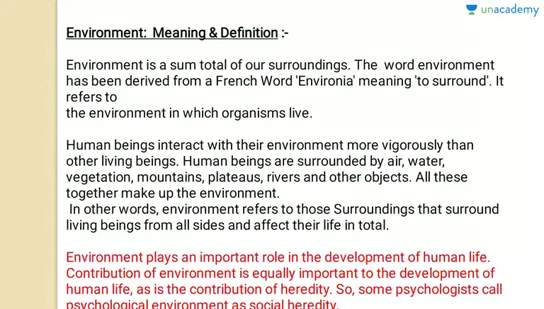 role of heredity and environment in human development
