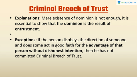 criminal breach of trust