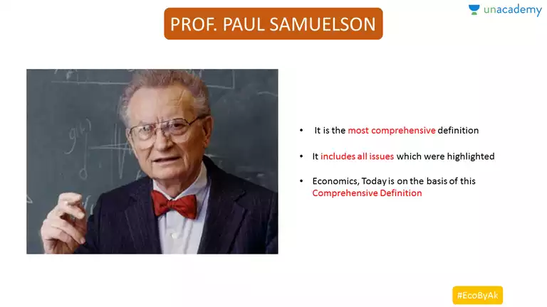growth definition of economics by paul samuelson