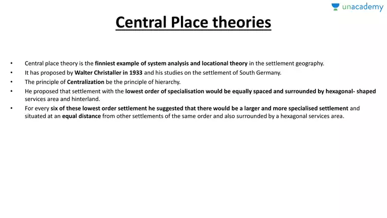 central place theory example