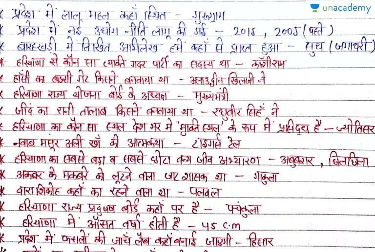 Most Important For Hssc Hpsc Exam In Hindi Hindi Haryana