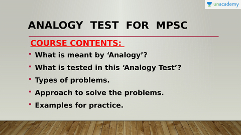 Mpsc Analogy Meaning In Marathi