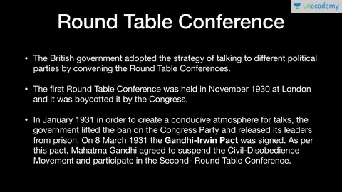 The Round Table Conferences Offered By, Why It Is Called Round Table Conference