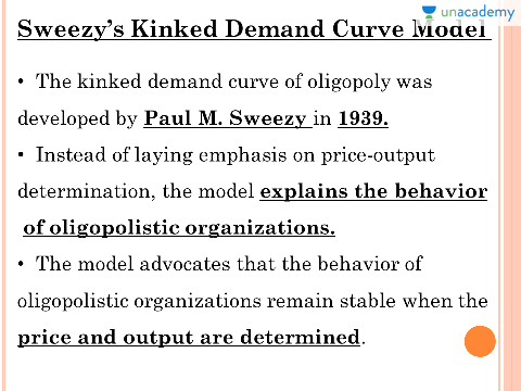 kinked demand curve oligopoly