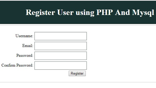 Programming - Design a Registration form using Php and SQL by Unacademy