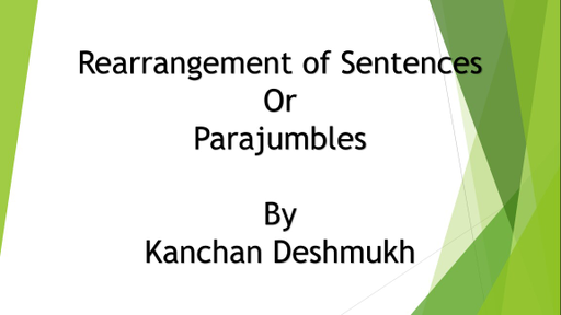 Bank Exams - Lesson 15 : Rearrangement of Sentences Offered by Unacademy