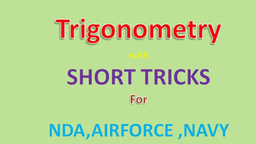 NDA - Formulae with multiple angles with important examples Offered by ...