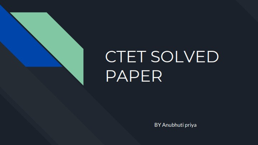 Teaching Superpack - Solved Paper of CTET Sep 2015, Part 1 (in Hindi ...