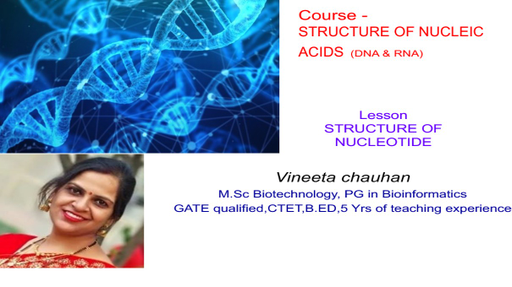 NEET UG - Structure of RNA (in Hindi) Offered by Unacademy